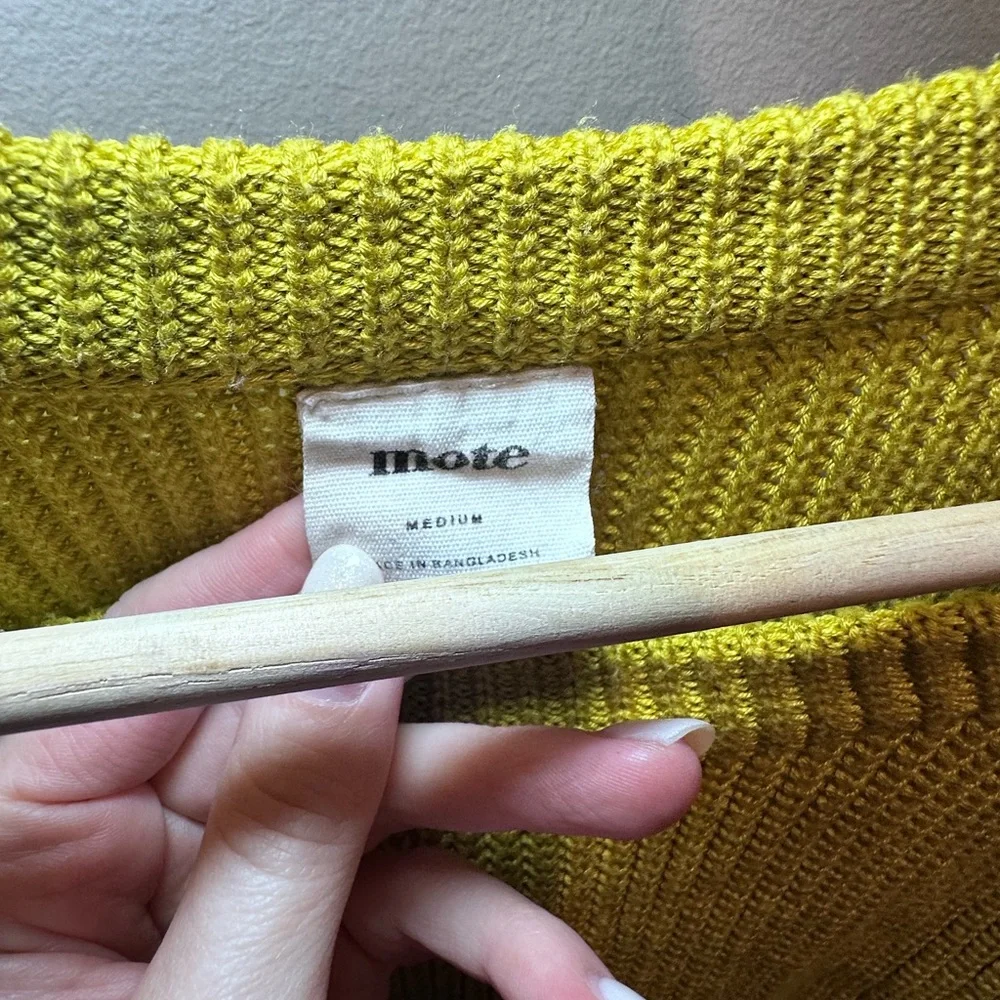 Mote Yellow Sweater, Medium/M